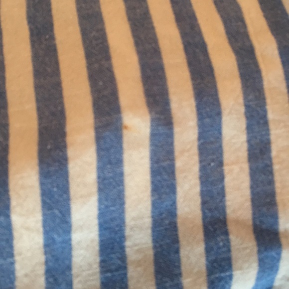 Off shoulder blue and white striped dress - Picture 4 of 5